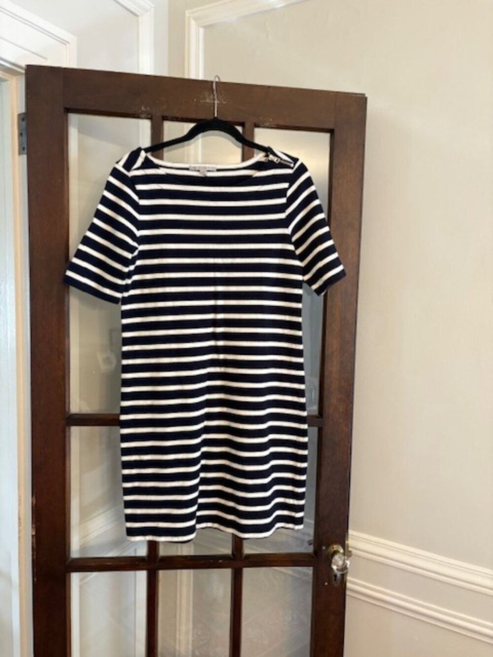 GAP | Dresses | Gap Blue And White Striped Shortsleeved Dress Size Small